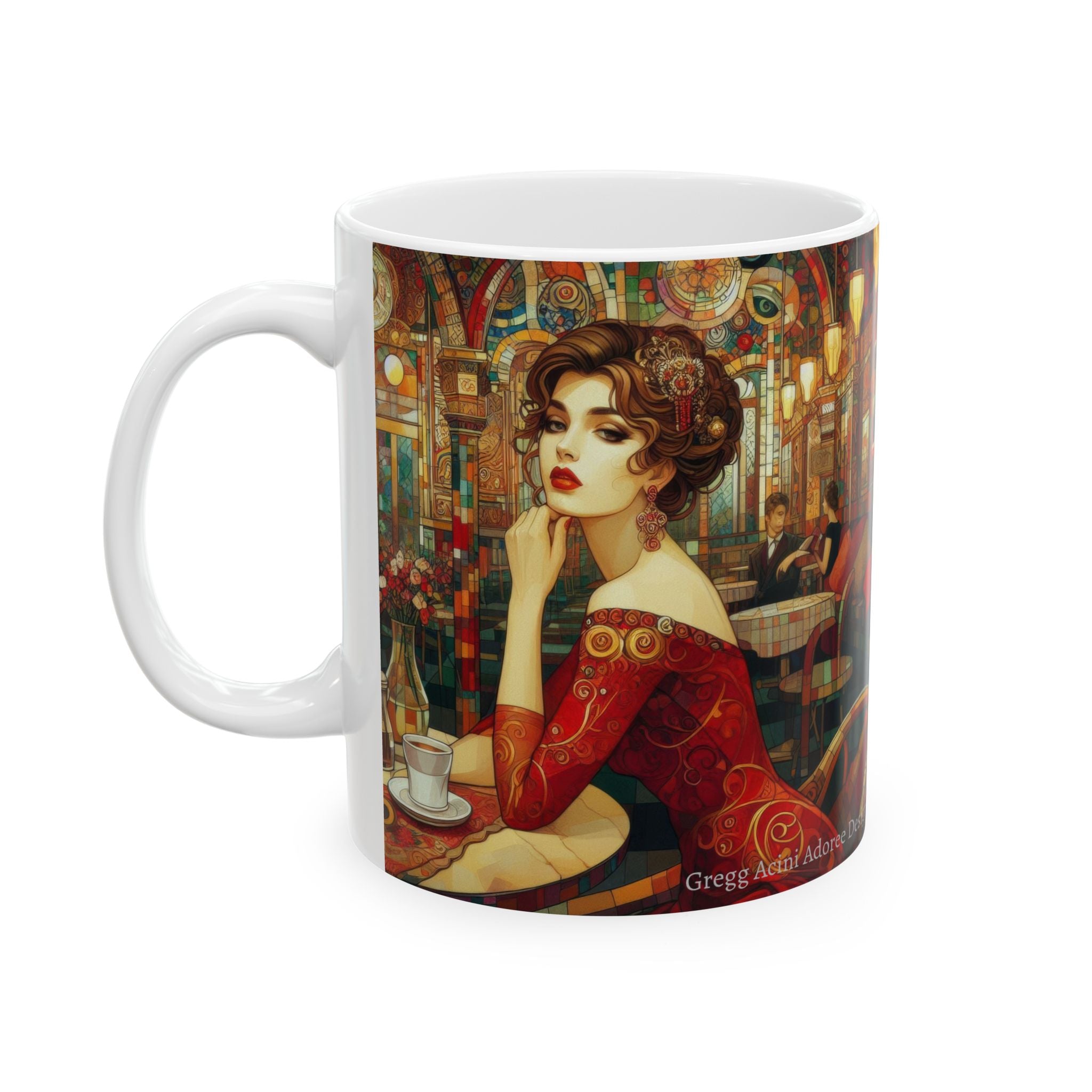 Audrey Ceramic Mug by Gregg Acini Adoree Designs
