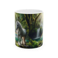 Unicorn by a Waterfall Ceramic Mug by Gregg Acini Adoree Designs
