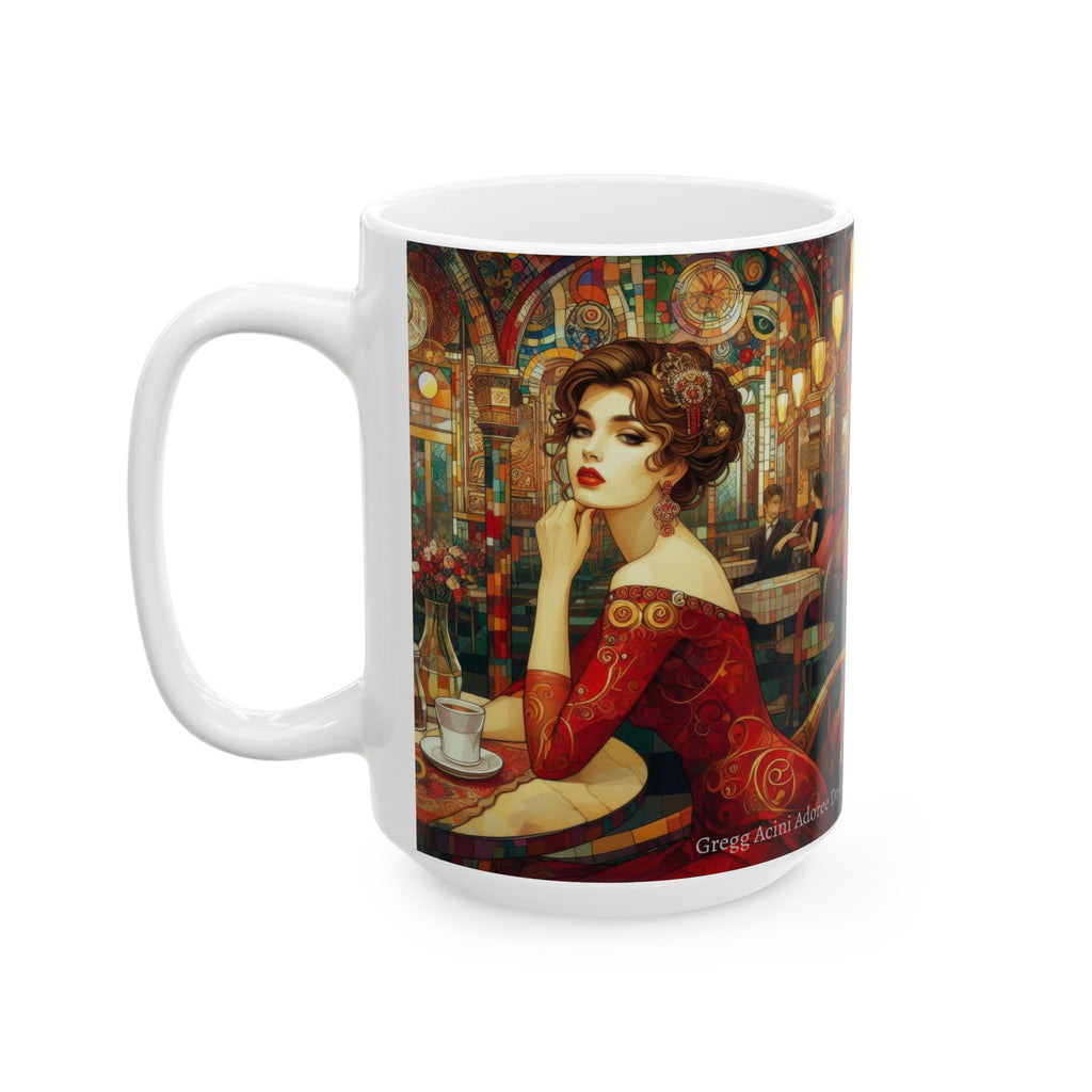 Audrey Ceramic Mug by Gregg Acini Adoree Designs