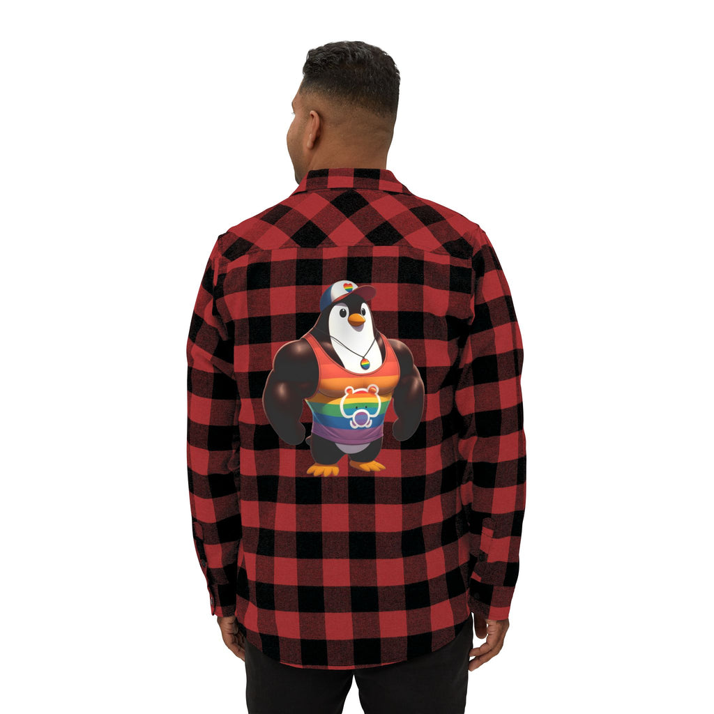 Proud Penguin Bro Cozy Unisex Flannel Shirt
