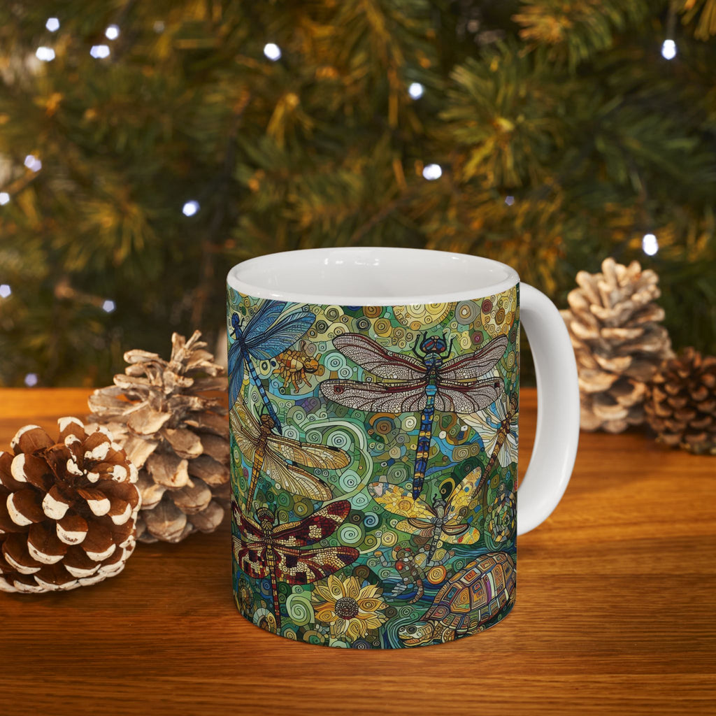 Dragonflies Ceramic Mug by Gregg Acini Adoree Designs