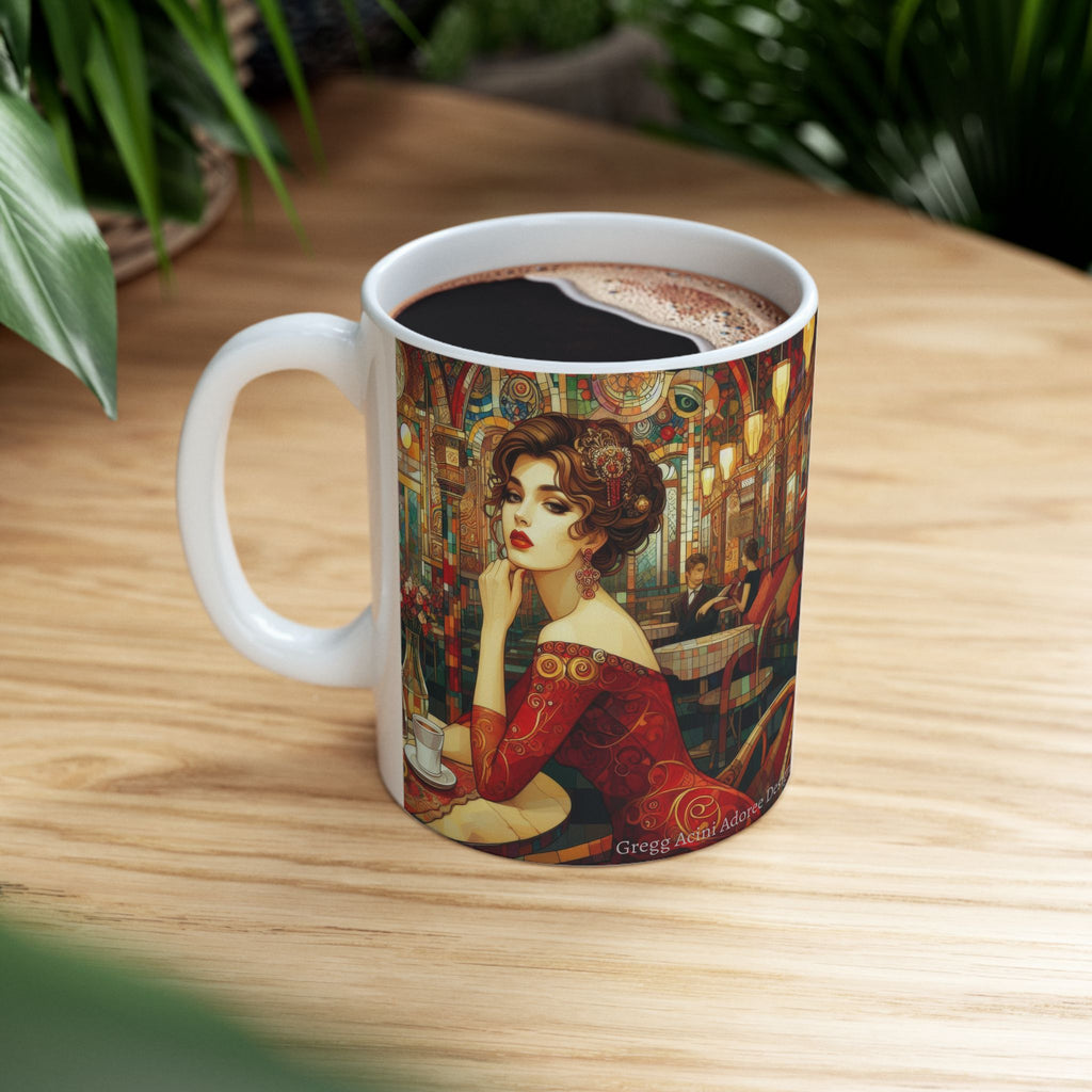 Audrey Ceramic Mug by Gregg Acini Adoree Designs
