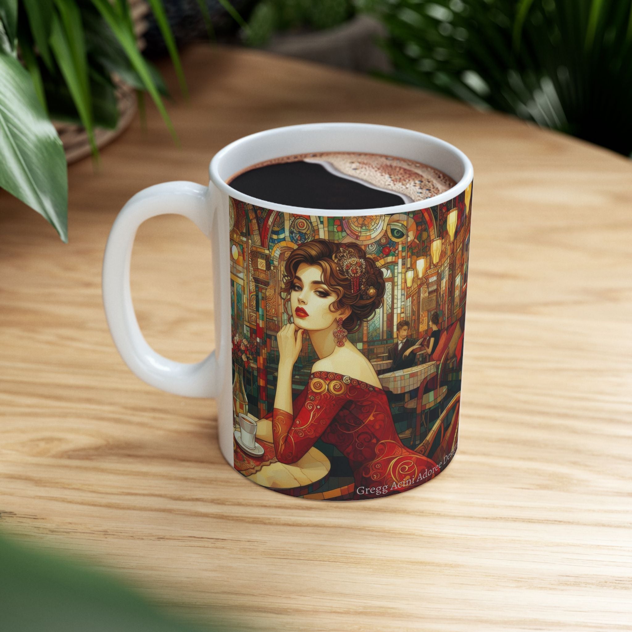 Audrey Ceramic Mug by Gregg Acini Adoree Designs