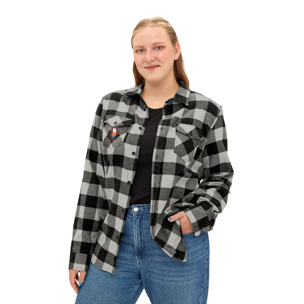 Proud Penguin Bro Cozy Unisex Flannel Shirt