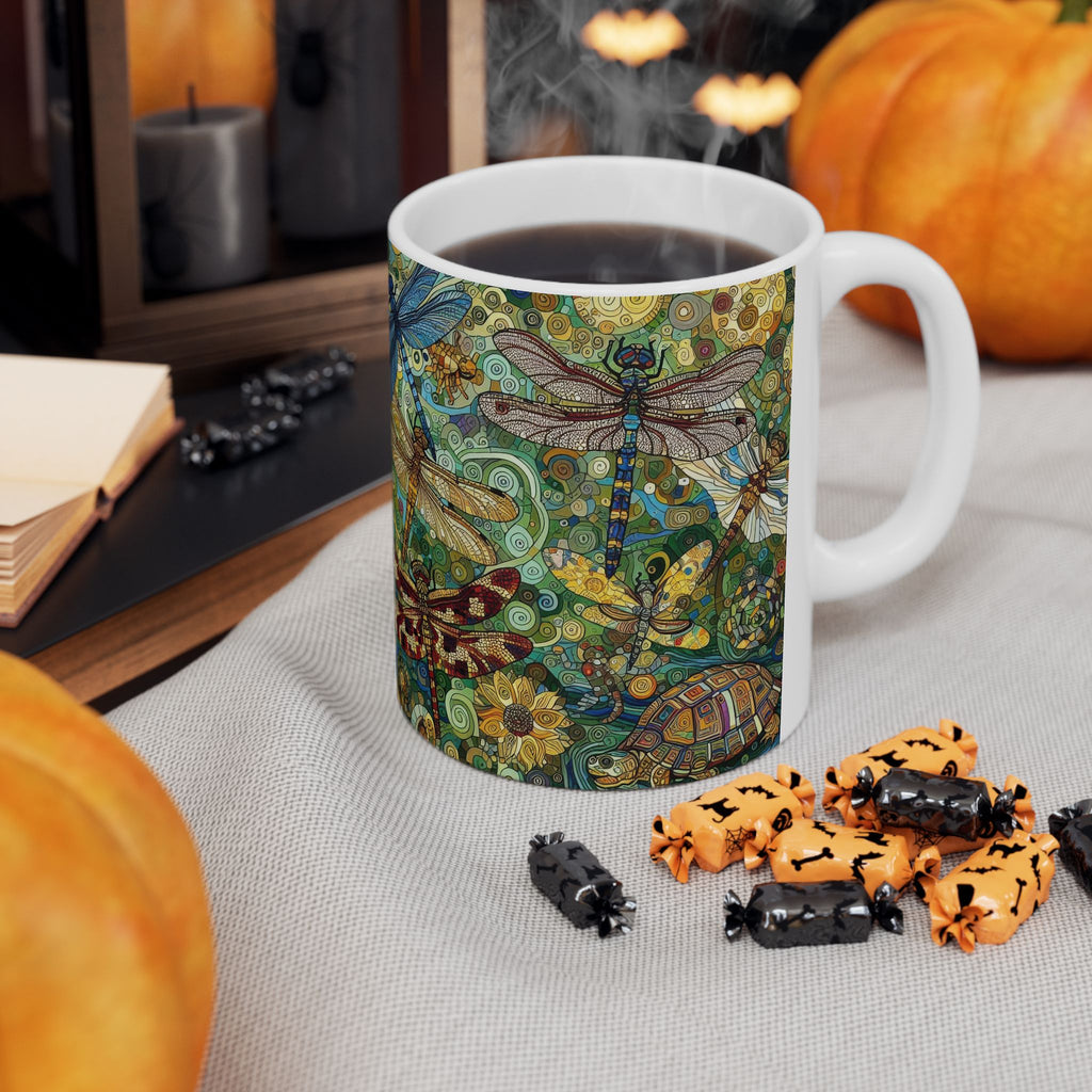 Dragonflies Ceramic Mug by Gregg Acini Adoree Designs