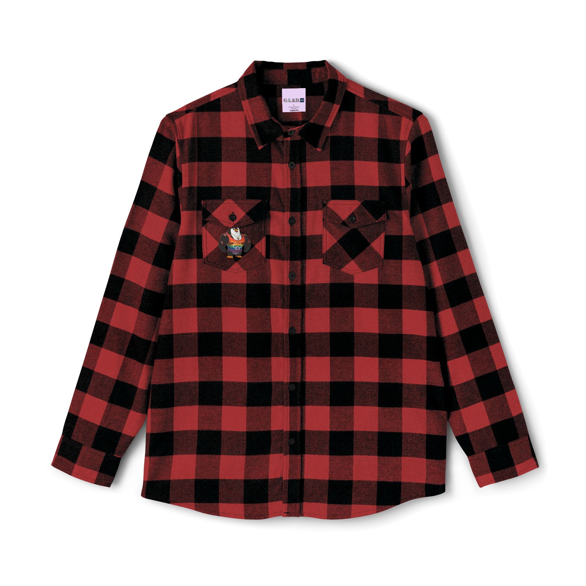 Proud Penguin Bro Cozy Unisex Flannel Shirt