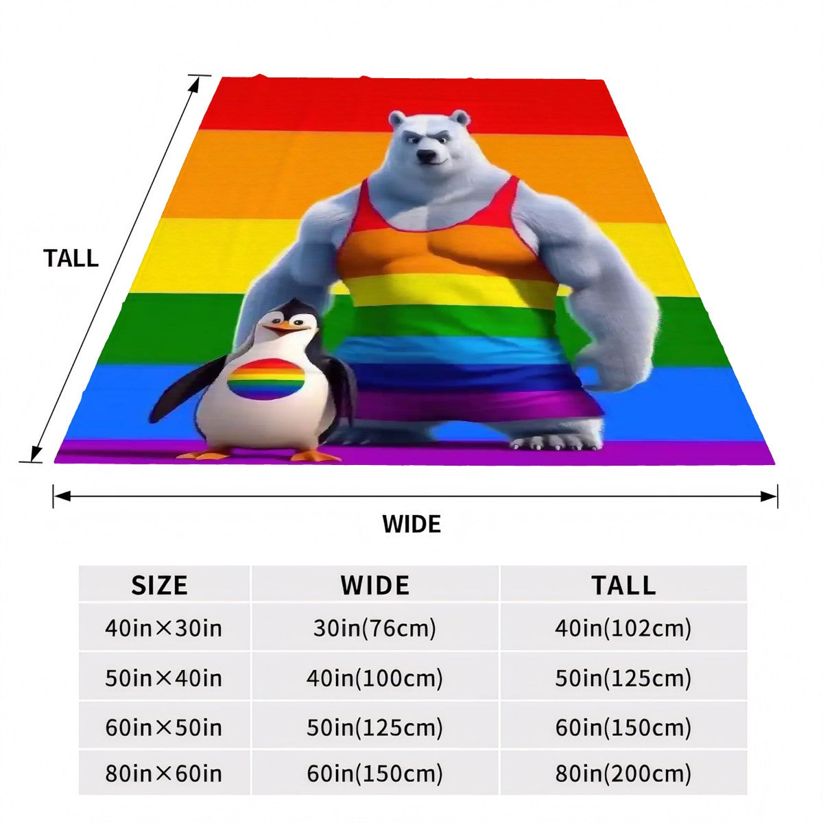 300 GSM Flannel Throw Blanket (Made in USA)