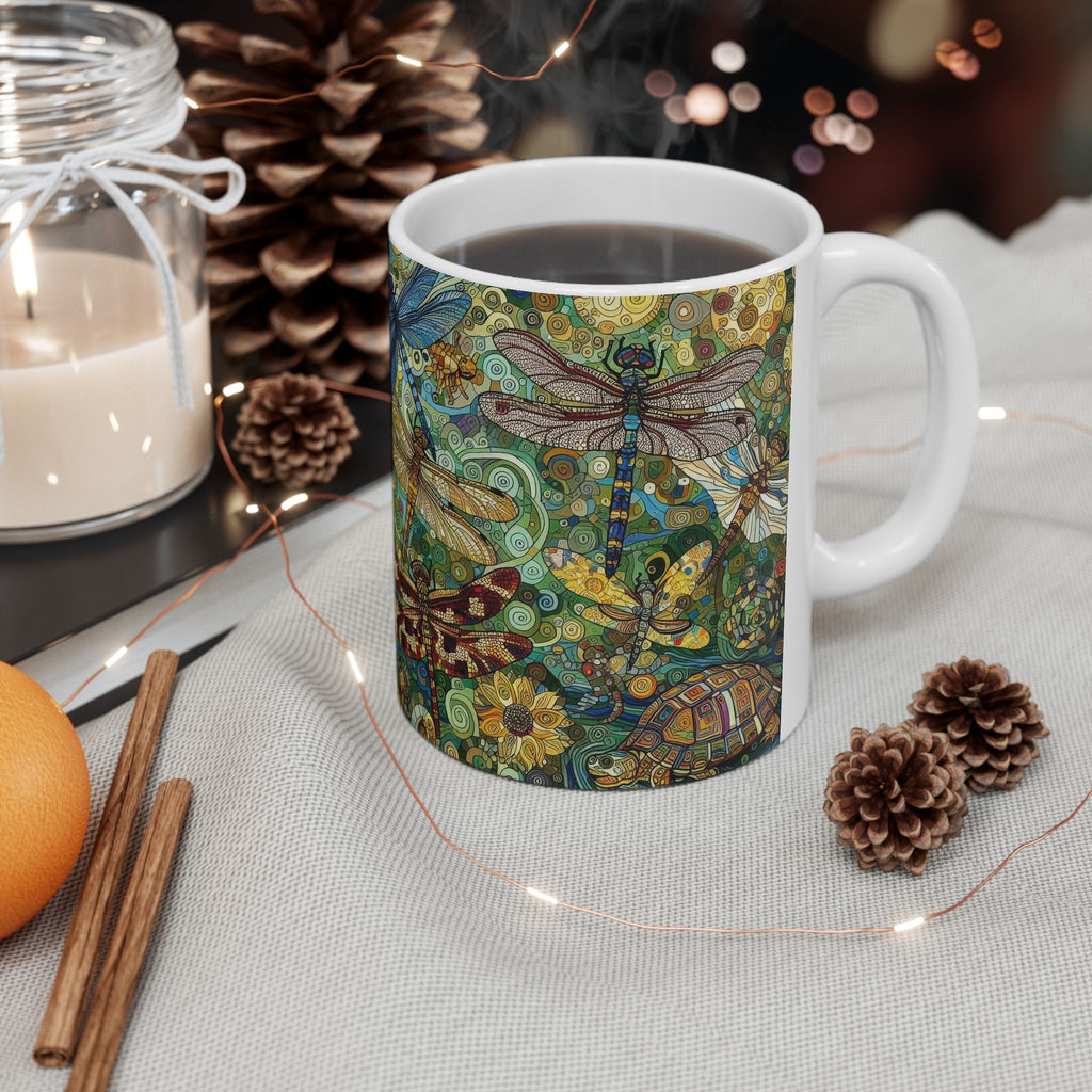 Dragonflies Ceramic Mug by Gregg Acini Adoree Designs