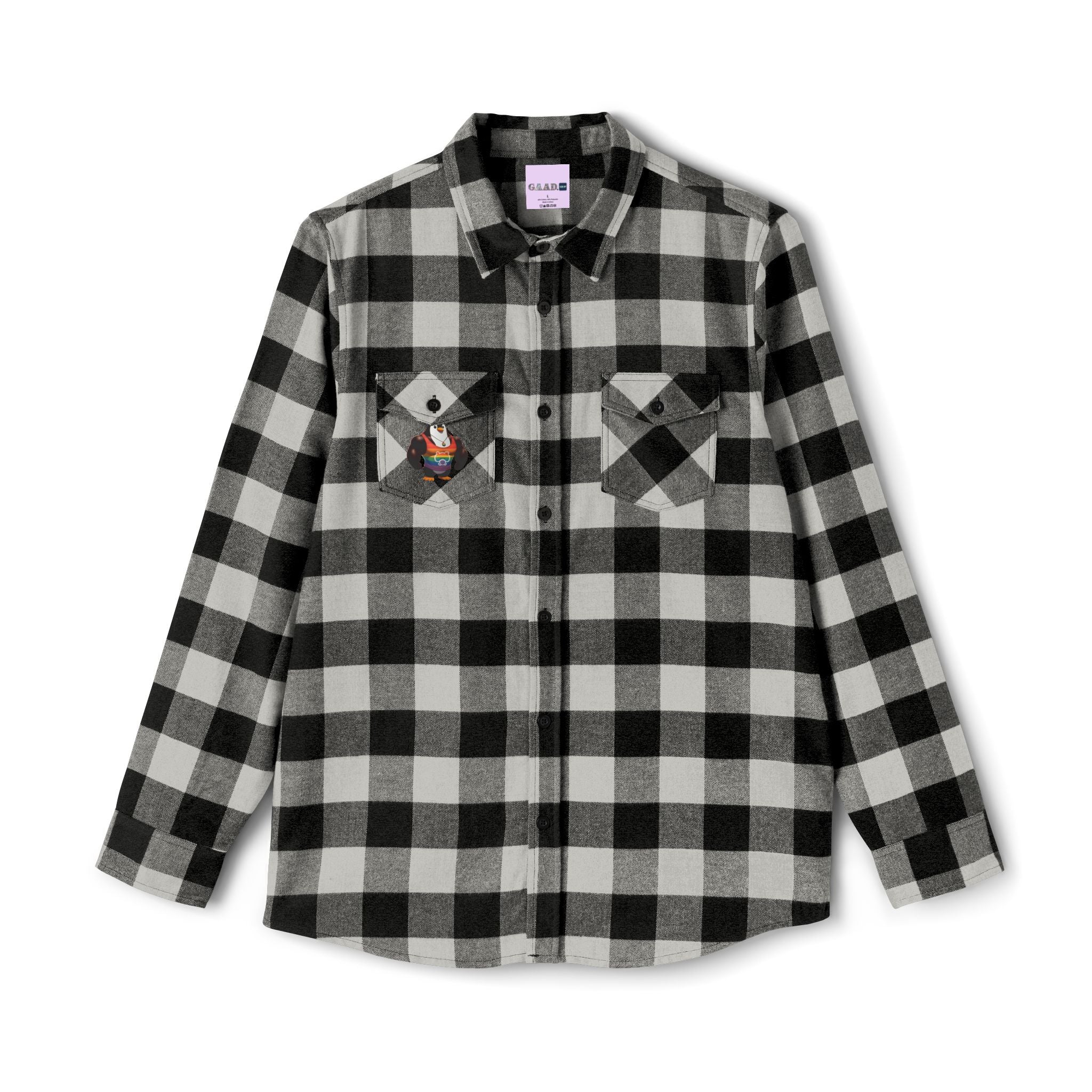 Proud Penguin Bro Cozy Unisex Flannel Shirt