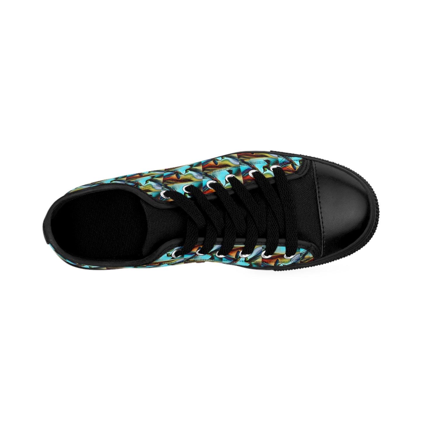 Vibrant Hummingbird Pattern Women's Sneakers - Stylish, Comfortable Footwear for Everyday Adventures