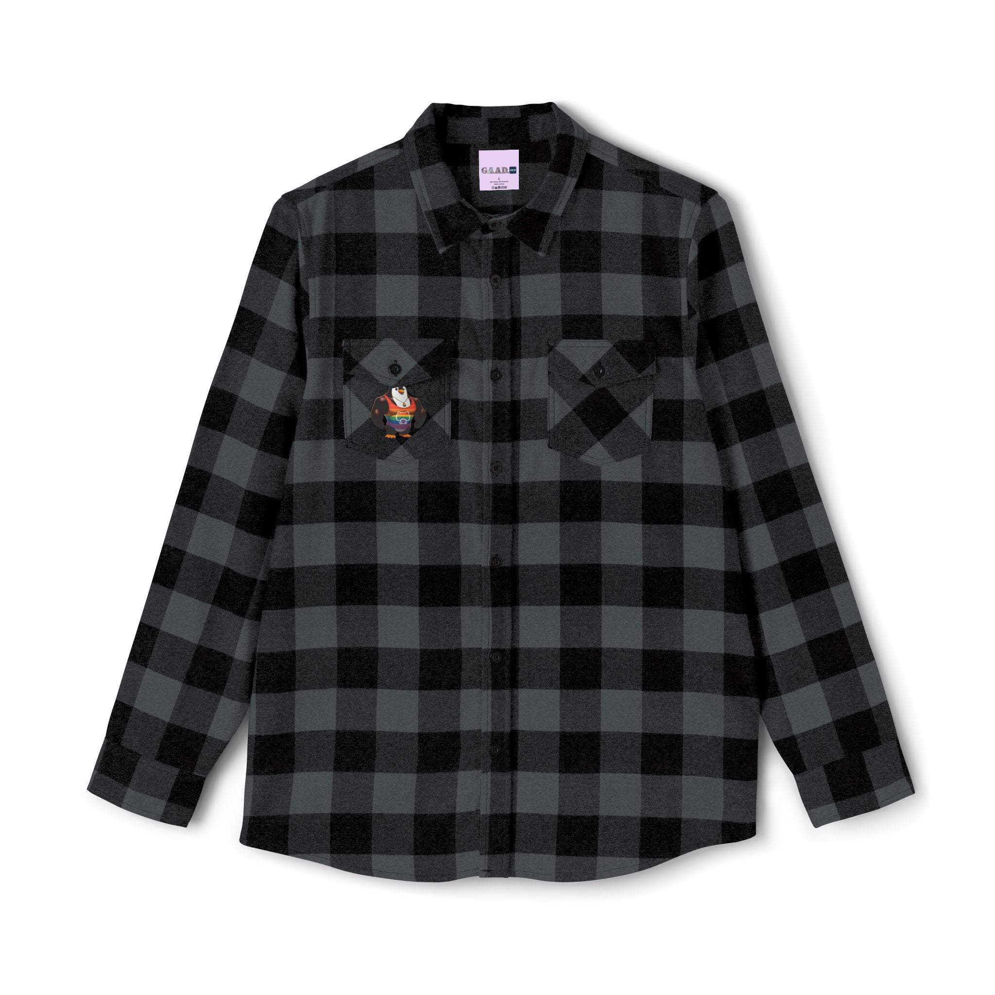 Proud Penguin Bro Cozy Unisex Flannel Shirt