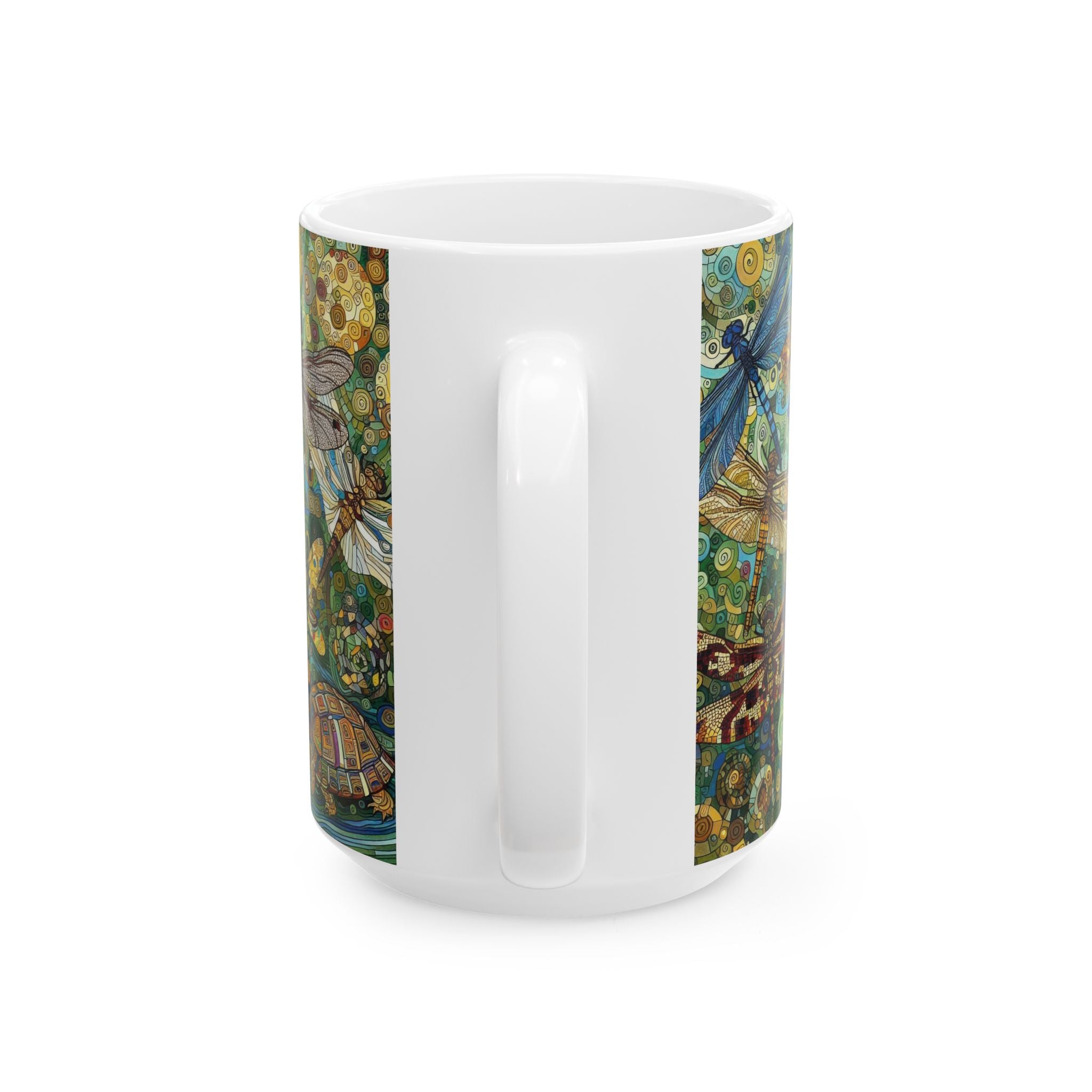 Dragonflies Ceramic Mug by Gregg Acini Adoree Designs