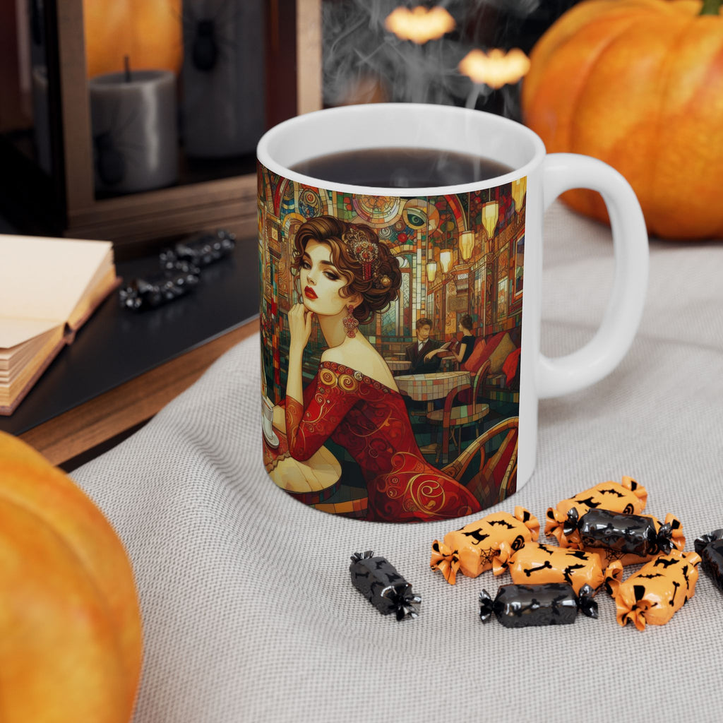 Audrey Ceramic Mug by Gregg Acini Adoree Designs