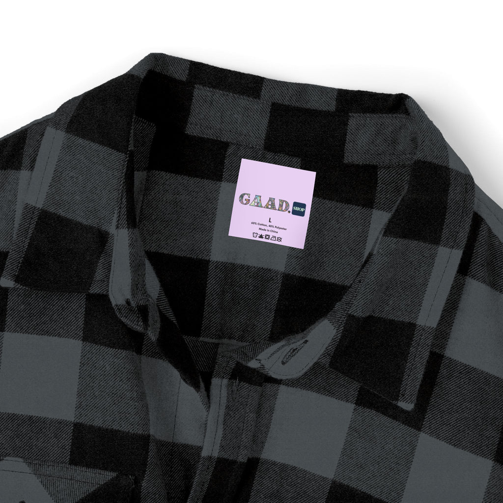 Proud Luz the Penguin Cozy Unisex Flannel Shirt
