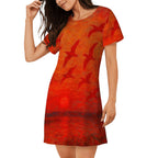 Scarlet Collection Women's Loose Short-Sleeve Nightgown (multiple designs - First image shows selected design)