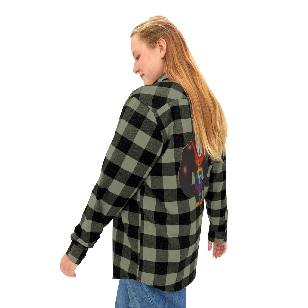 Proud Penguin Bro Cozy Unisex Flannel Shirt