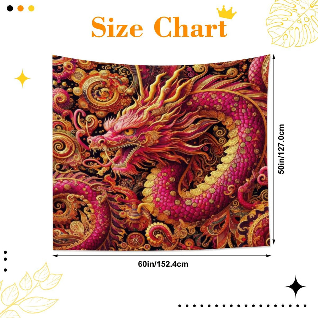 Crimson Dragon Tapestry (6:5) (Made in USA)