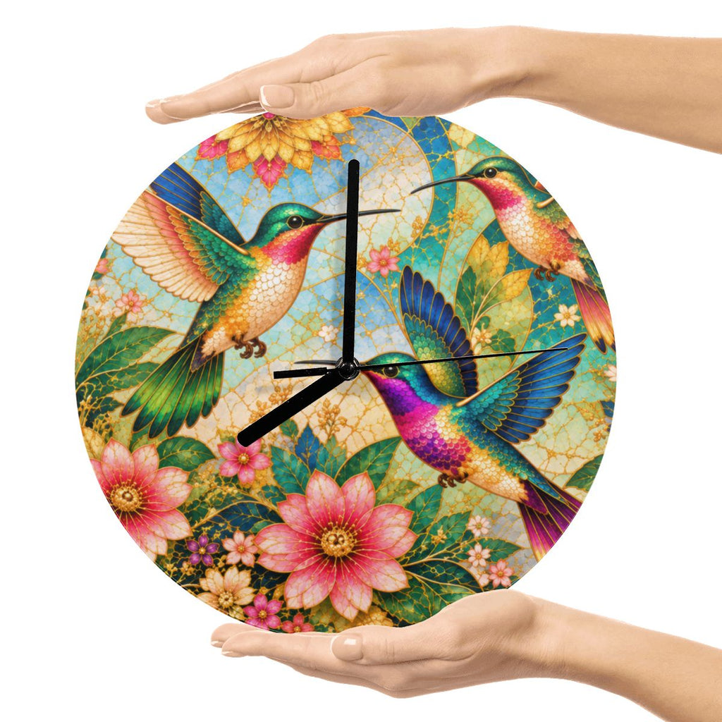 Garden of Gilded Wings MDF Wall Clock | Made in USA