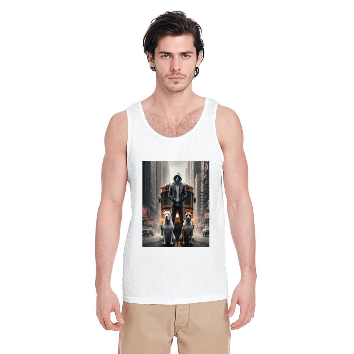 Multiple Designs Cotton Tank Top (First image shows selected design)