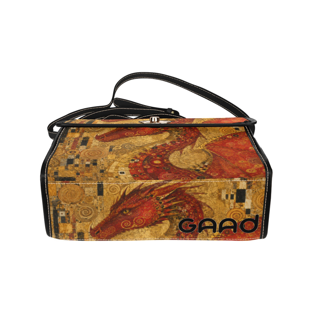 Red Dragon Waterproof Canvas Bag