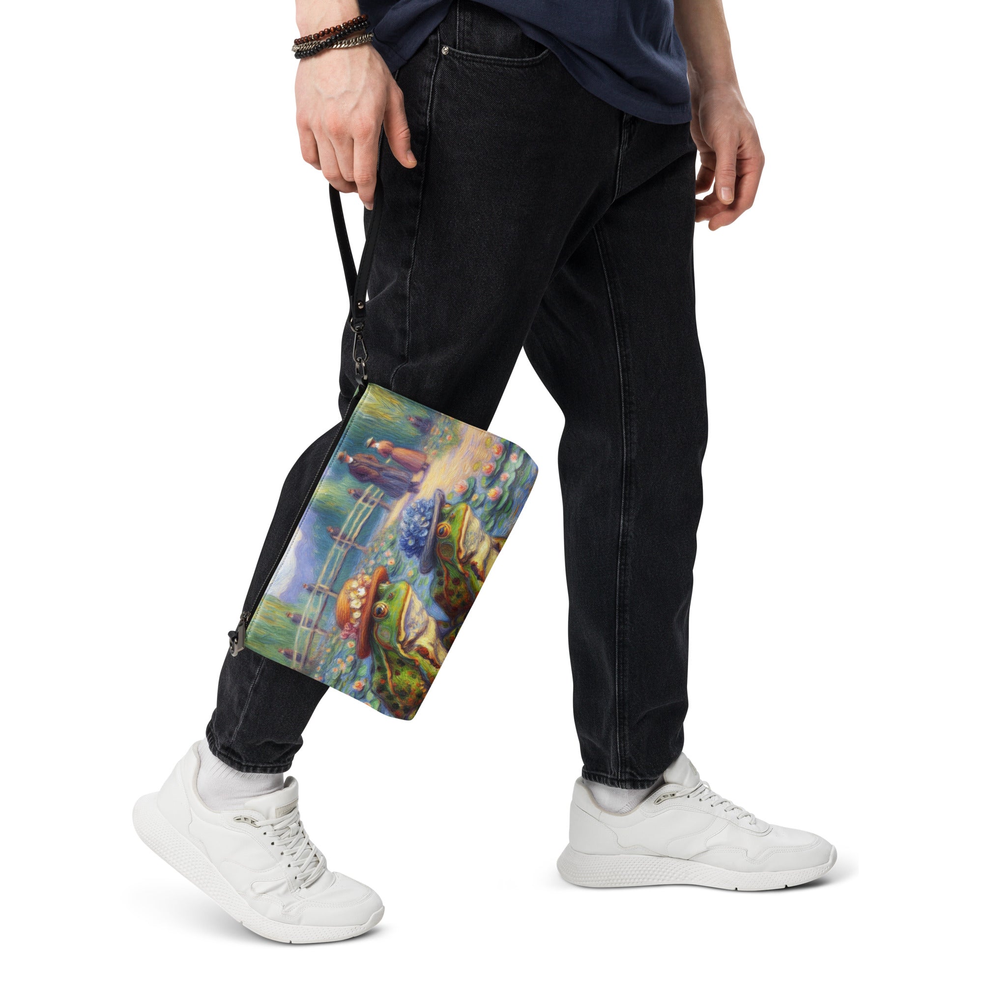 2 Lady Frogs Crossbody bag - Gregg Acini Adoree Designs - Handbag