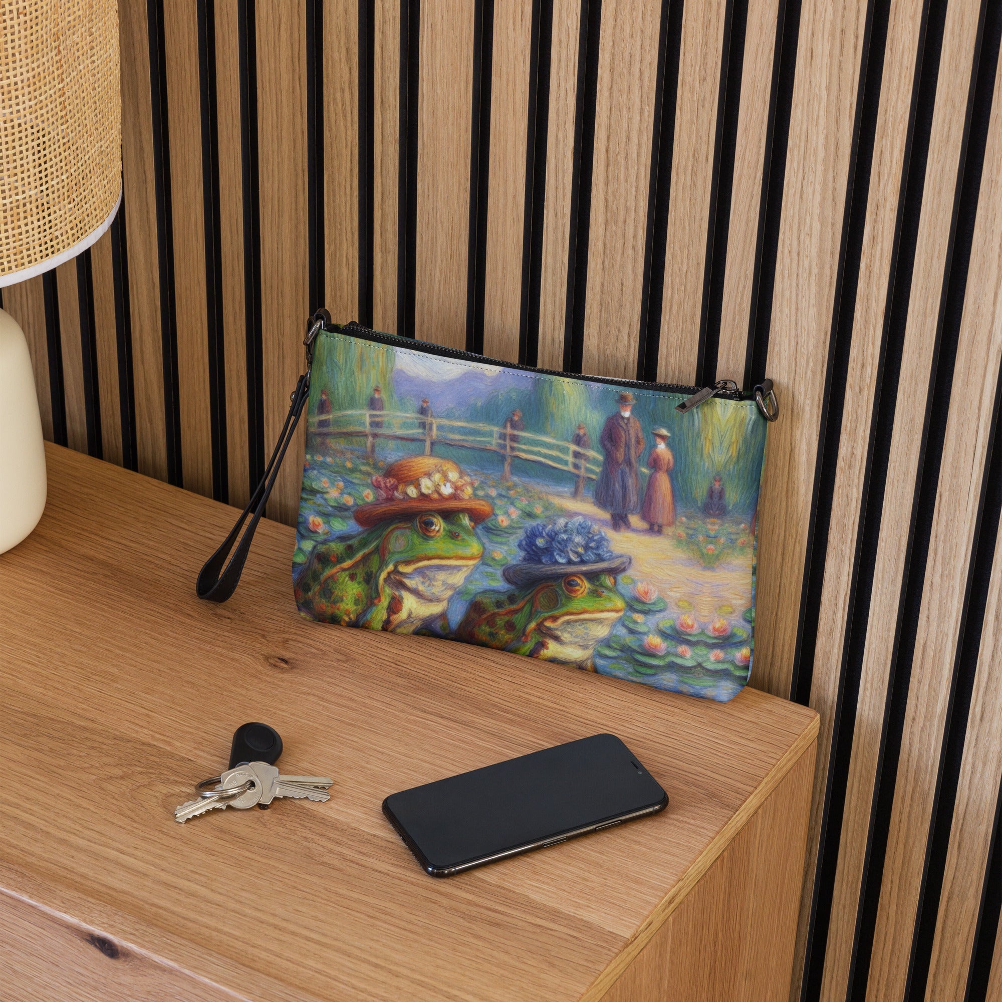 2 Lady Frogs Crossbody bag - Gregg Acini Adoree Designs - Handbag