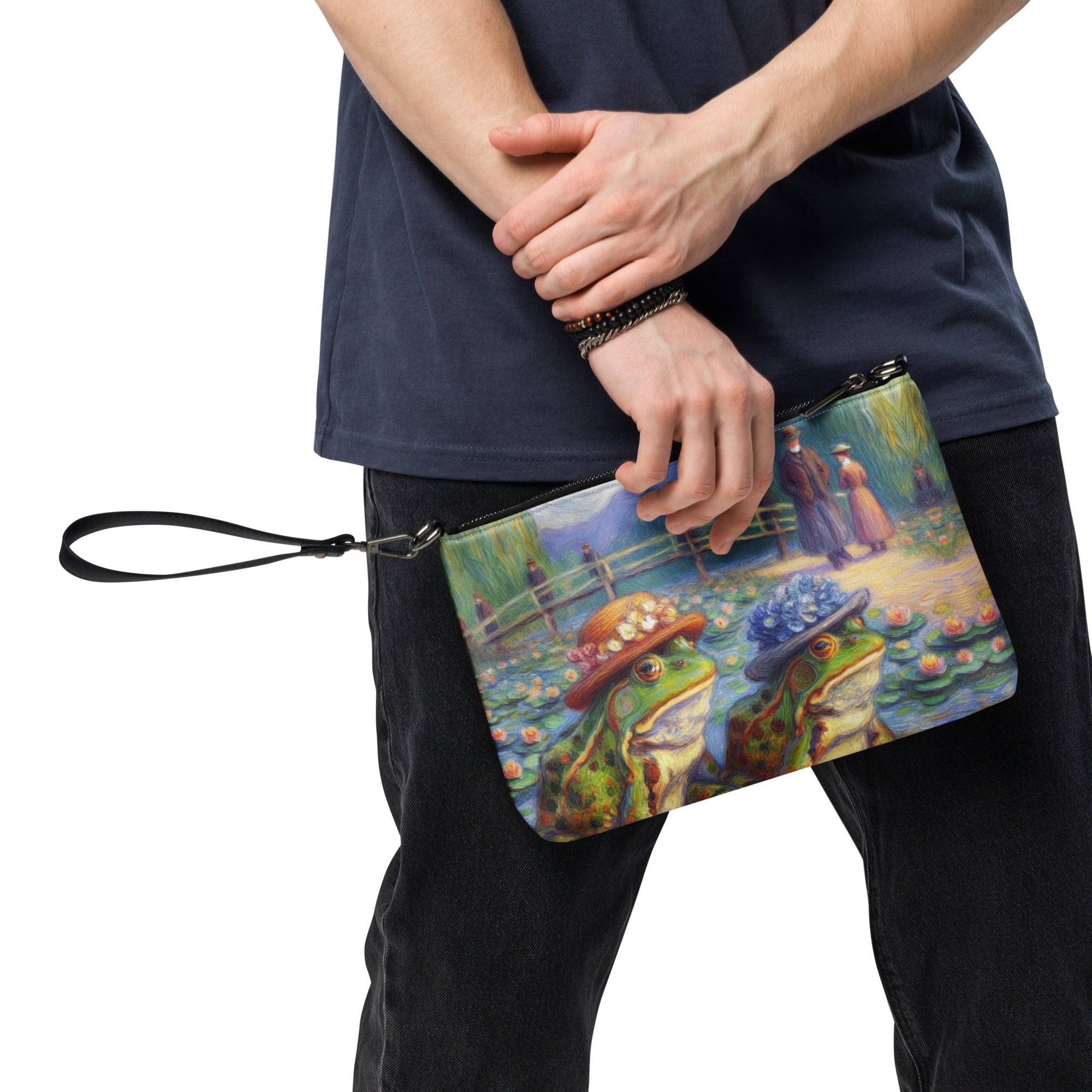 2 Lady Frogs Crossbody bag - Gregg Acini Adoree Designs - Handbag