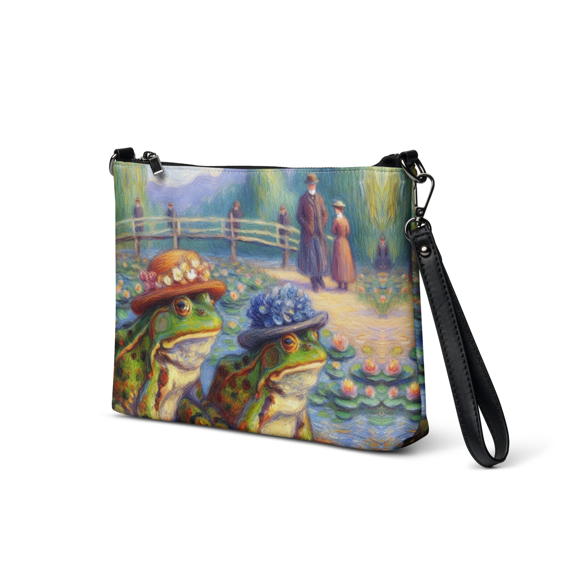 2 Lady Frogs Crossbody bag - Gregg Acini Adoree Designs - Handbag