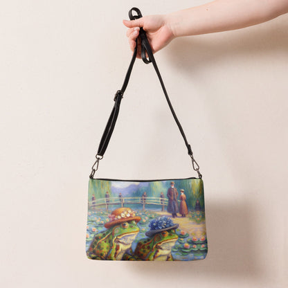 2 Lady Frogs Crossbody bag - Gregg Acini Adoree Designs - Handbag