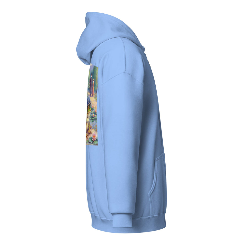 2 Lady Frogs Unisex heavy blend zip hoodie - Gregg Acini Adoree Designs - Hoodie