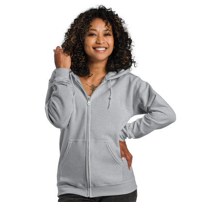 2 Lady Frogs Unisex heavy blend zip hoodie - Gregg Acini Adoree Designs - Hoodie