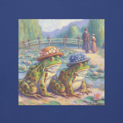 2 Lady Frogs Unisex Premium Sweatshirt - Gregg Acini Adoree Designs - Sweatshirt