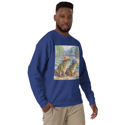 2 Lady Frogs Unisex Premium Sweatshirt - Gregg Acini Adoree Designs - Sweatshirt
