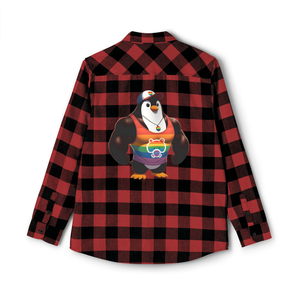 Proud Penguin Bro Cozy Unisex Flannel Shirt