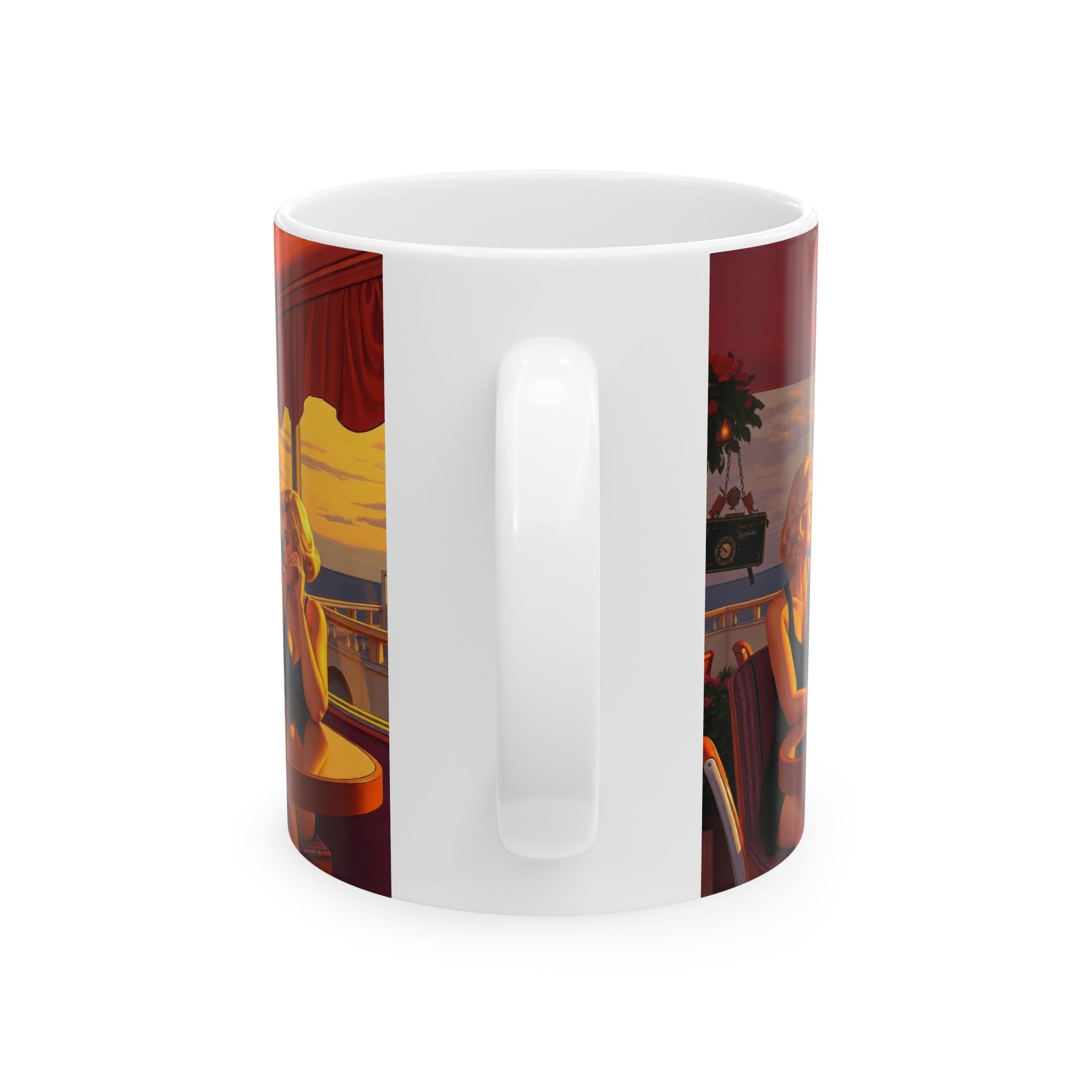 Glamorous Friends Ceramic Mug by Gregg Acini Adoree Designs
