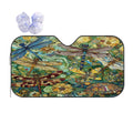 Dragonflies Car Windshield Sun Shade (Stiff Version)