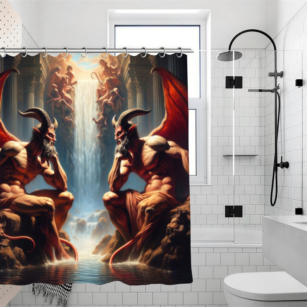 Pensive Demons Shower Curtain