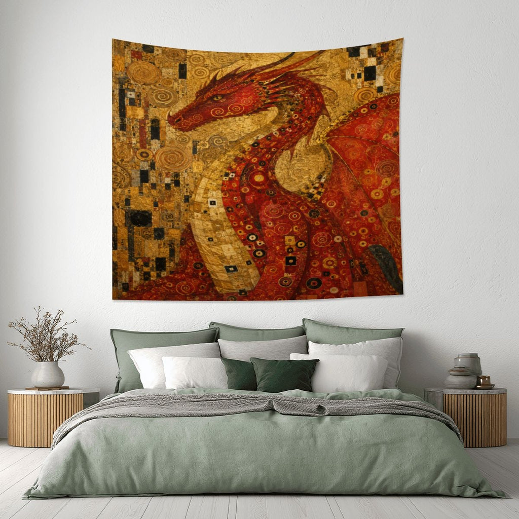 Red Dragon Tapestry (6:5) (Made in USA)
