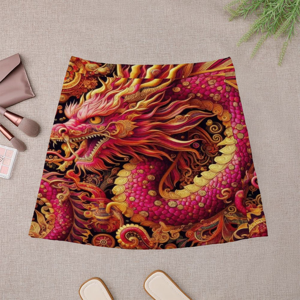 Red Dragon Mini Skirt