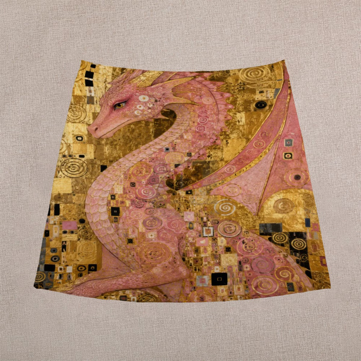 Pink Dragon Mini Skirt