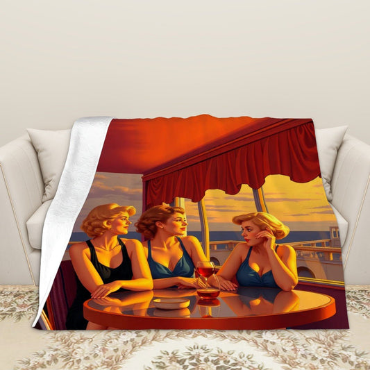280 GSM Multi - Size Flannel Throw Blanket (Horizontal) - Gregg Acini Adoree Designs - Blanket