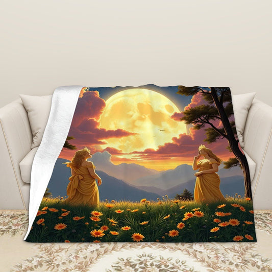 280 GSM Multi - Size Flannel Throw Blanket (Horizontal) - Gregg Acini Adoree Designs - Blanket