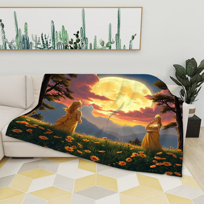 280 GSM Multi - Size Flannel Throw Blanket (Horizontal) - Gregg Acini Adoree Designs - Blanket