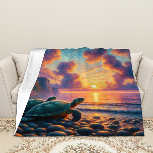 280 GSM Multi - Size Flannel Throw Blanket (Horizontal) - Gregg Acini Adoree Designs - Blanket