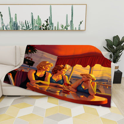 280 GSM Multi - Size Flannel Throw Blanket (Horizontal) - Gregg Acini Adoree Designs - Blanket