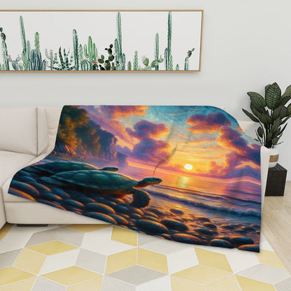 280 GSM Multi - Size Flannel Throw Blanket (Horizontal) - Gregg Acini Adoree Designs - Blanket