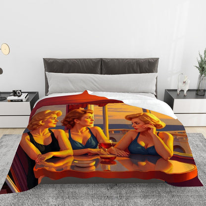 280 GSM Multi - Size Flannel Throw Blanket (Horizontal) - Gregg Acini Adoree Designs - Blanket