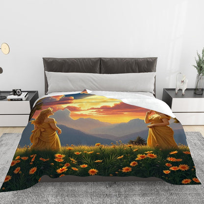 280 GSM Multi - Size Flannel Throw Blanket (Horizontal) - Gregg Acini Adoree Designs - Blanket