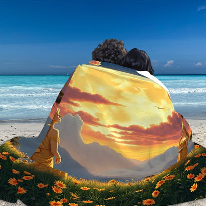 280 GSM Multi - Size Flannel Throw Blanket (Horizontal) - Gregg Acini Adoree Designs - Blanket