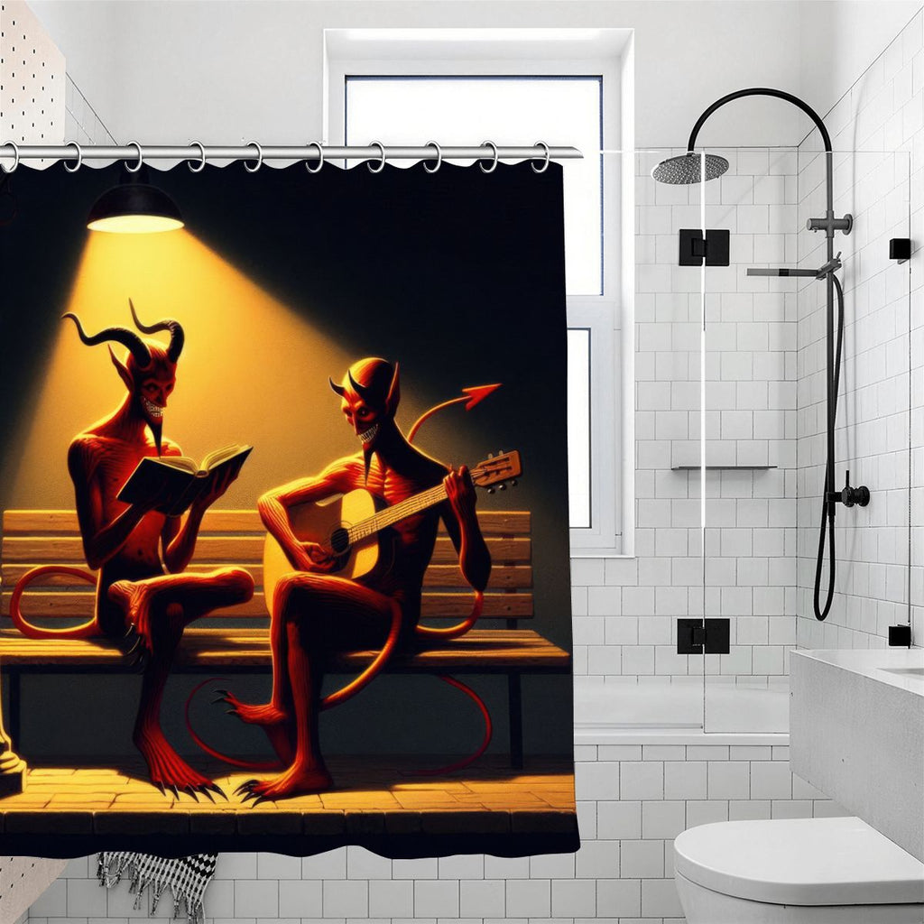 Fiend Friends Shower Curtain 70.8"x70.8" (Made in USA)